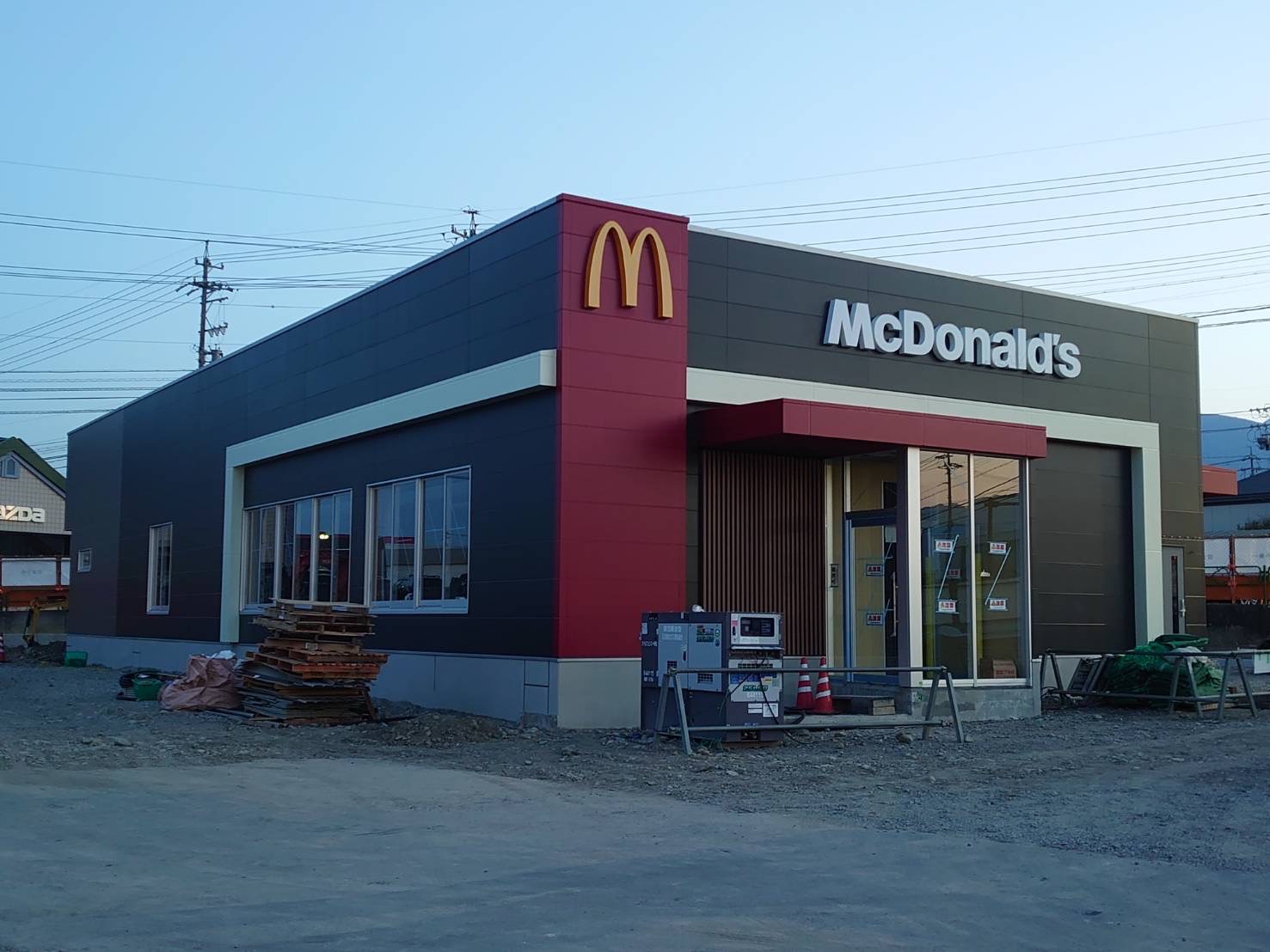 【Coming soon!】マクドナルド安曇野穂高店グランドオープン！