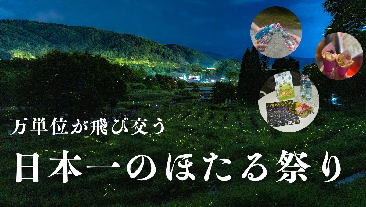 万単位のほたる⁉日本一のほたる祭りを紹介！