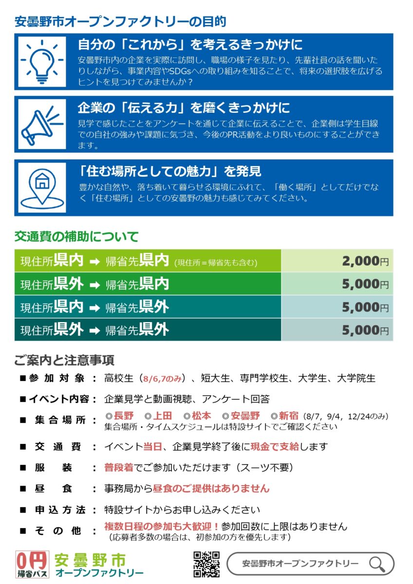 安曇野市オープンファクトリー